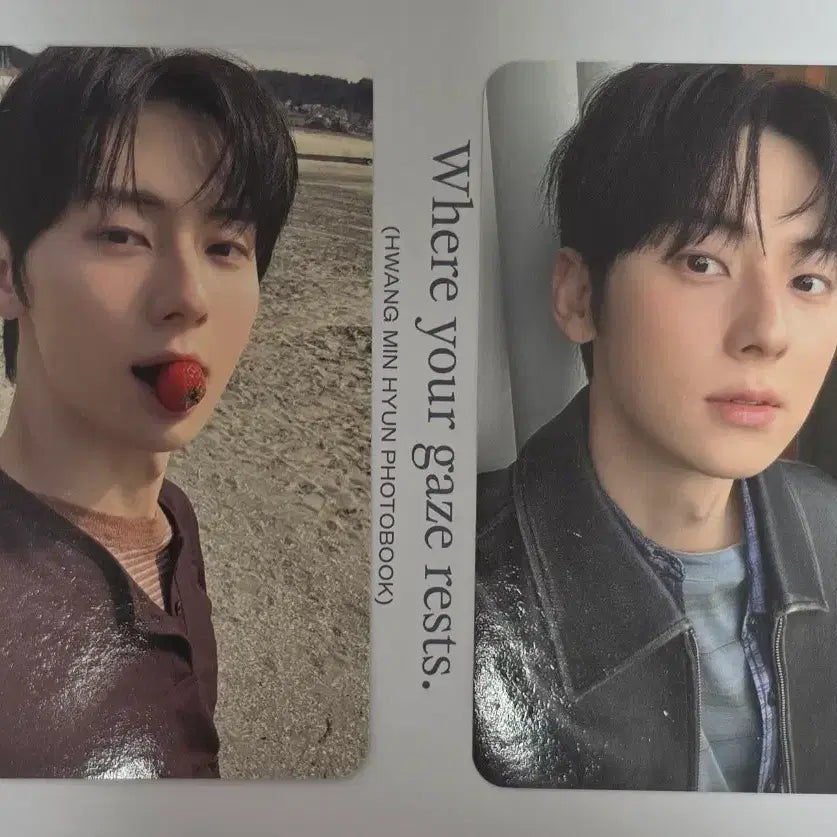 [BUNJANG] Hwang Min Hyun Temperature Photobook Online Fansign Photocard Set / 황민현 온도 포토북 온라인 팬싸 포카 2장