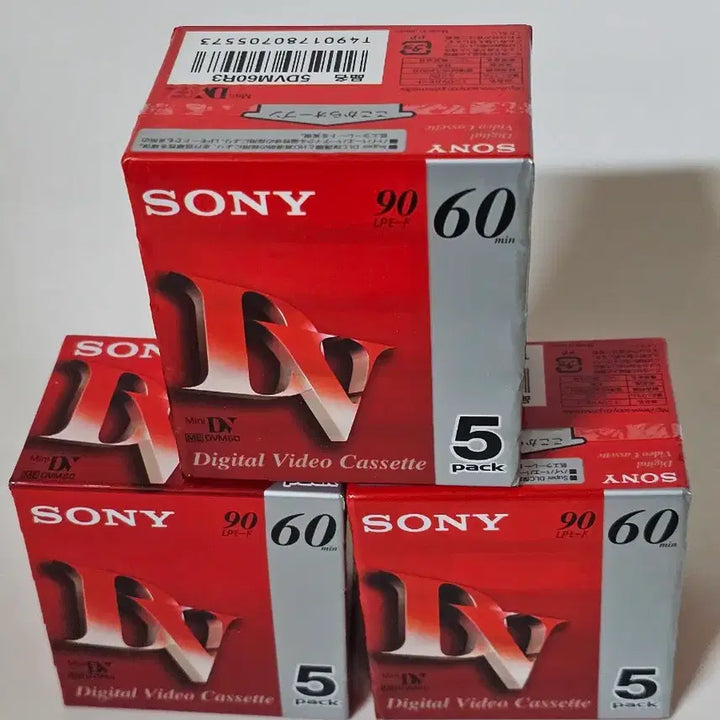 [BUNJANG] Sony DVCAM 60 Minute Cassette Tape (5-Pack) / 소니 SONY DVCAM 60분 5개입 팩