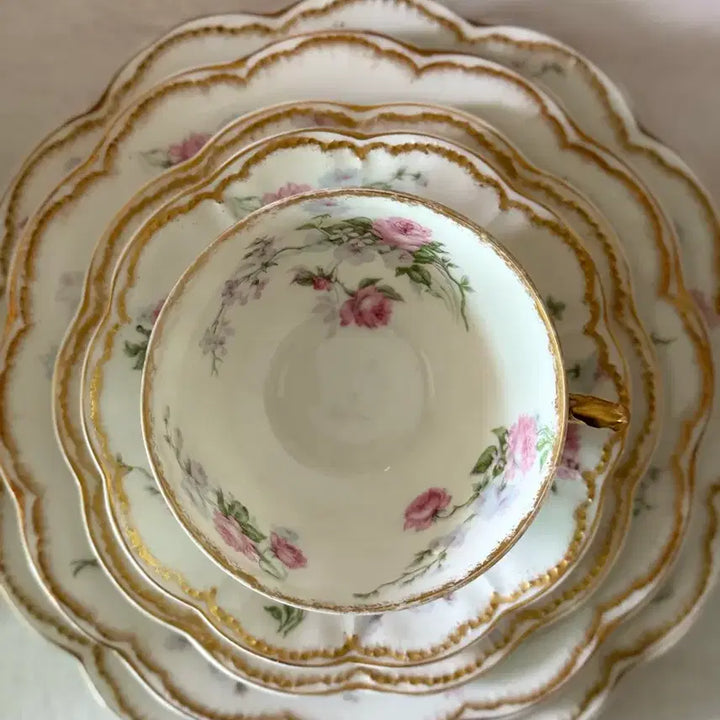 [BUNJANG] Haviland Limoges 261 Bread Plate with Double Gold Rim / 하빌랜드 리모지 261 브레드접시