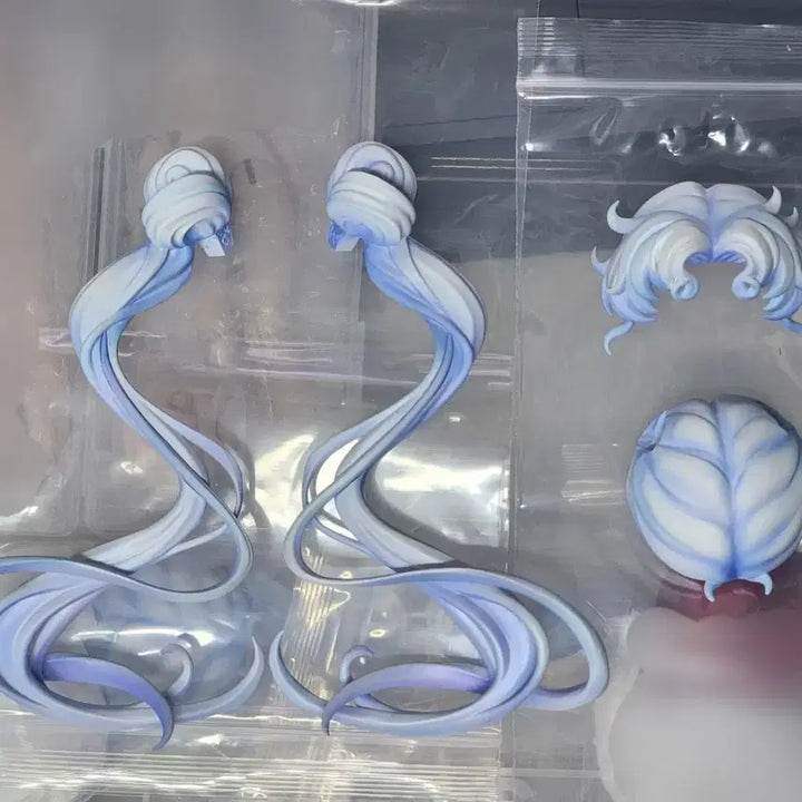 [BUNJANG] Custom Twin-Tail Hair Parts for Nendoroid / 넨도 호환 커스텀 양갈래 헤어 파츠 판매