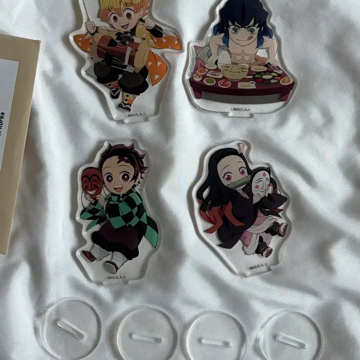 [BUNJANG] Demon Slayer Acrylic Standee Bundle Set - Tanjiro, Nezuko, Inosuke, Zenitsu / 일괄 유포터블 카페 아크릴 탄지로 네즈코 이노스케 젠이츠 귀칼