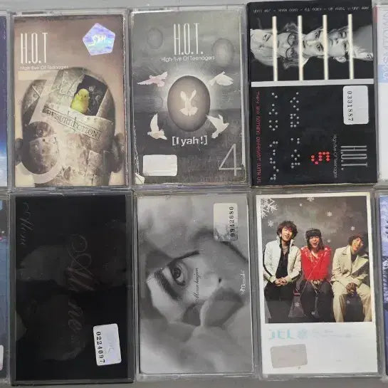[BUNJANG] H.O.T. &amp; Members Cassette Tape Album Bundle Set (13 Items) / H.O.T. 및 멤버 카세트 테이프  앨범 묶음 13개