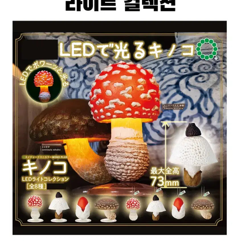 [BUNJANG] Mushroom Light Gachapon Keyring (Sealed) / 미개봉새상품 버섯라이트 키링 가챠