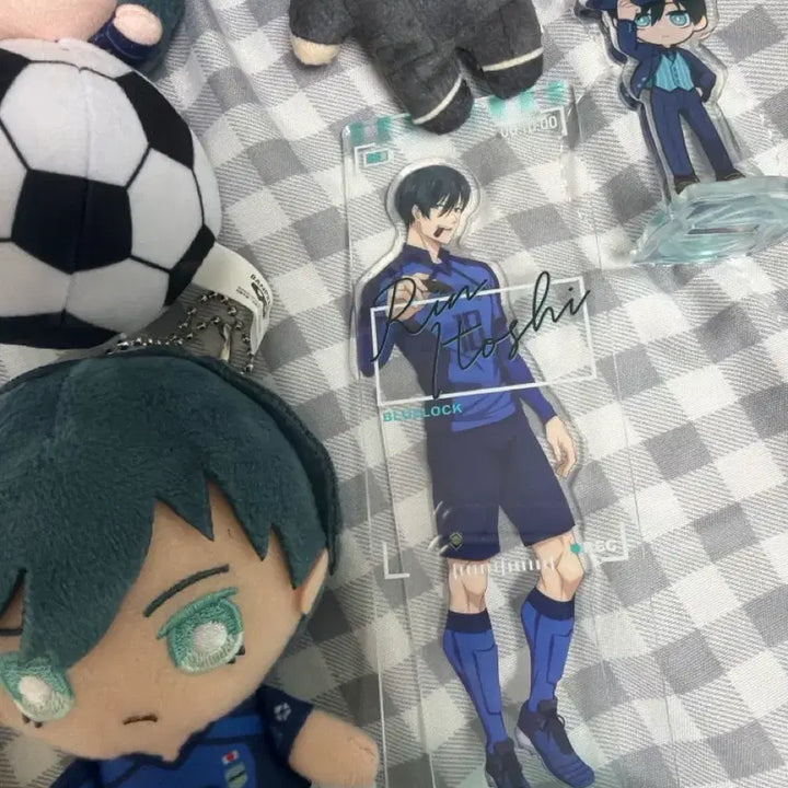 [BUNJANG] Blue Lock Isagi Yoichi Signed Acrylic Stand &amp; Plush Doll Bundle / 블루록 이토시 린 사인 아크릴, 누이 일괄