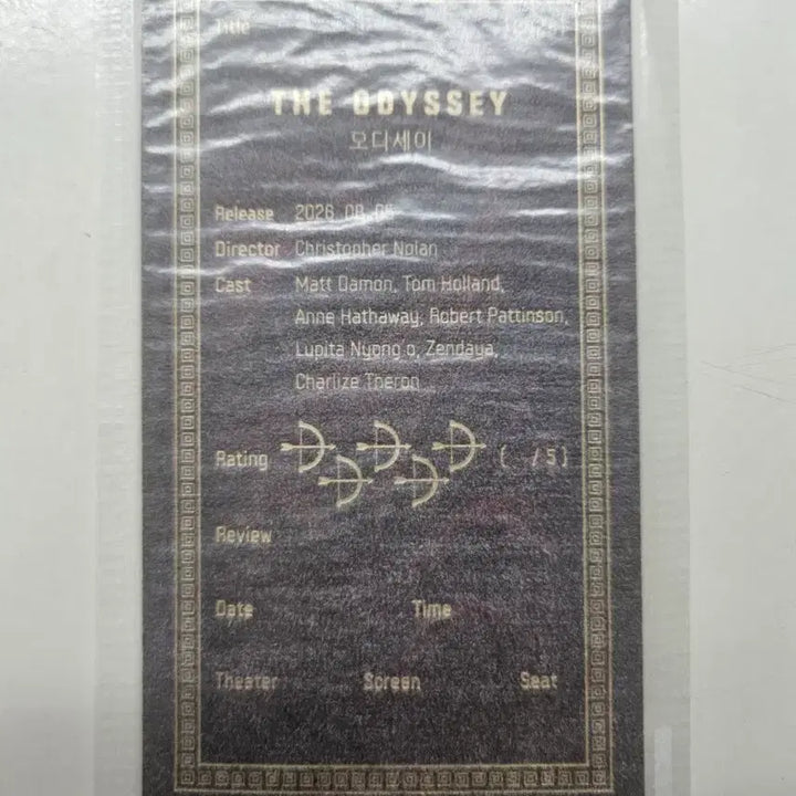 [BUNJANG] Odyssey Original Ticket Sealed / 오디세이 오리지널 티켓 미개봉