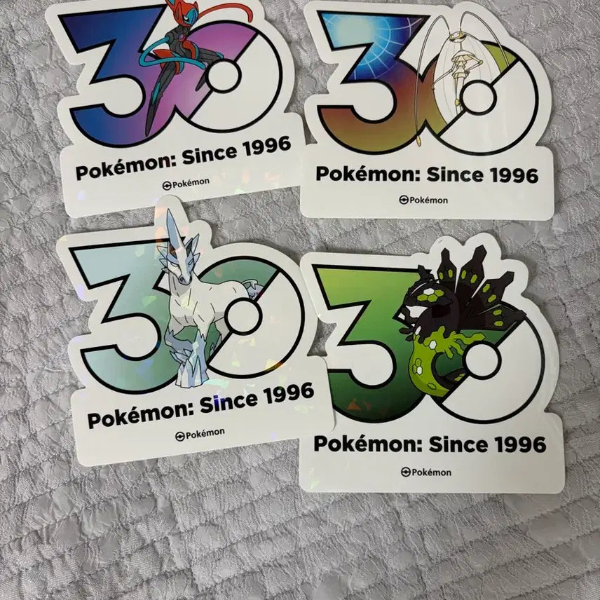 [BUNJANG] Pokemon 30th Anniversary Stickers - Zygarde, Terrakion, Chesnaught, Abomasnow / 포켓몬스터 30주년 스티커 지가르데/테오키스/패로코체/블리자포스