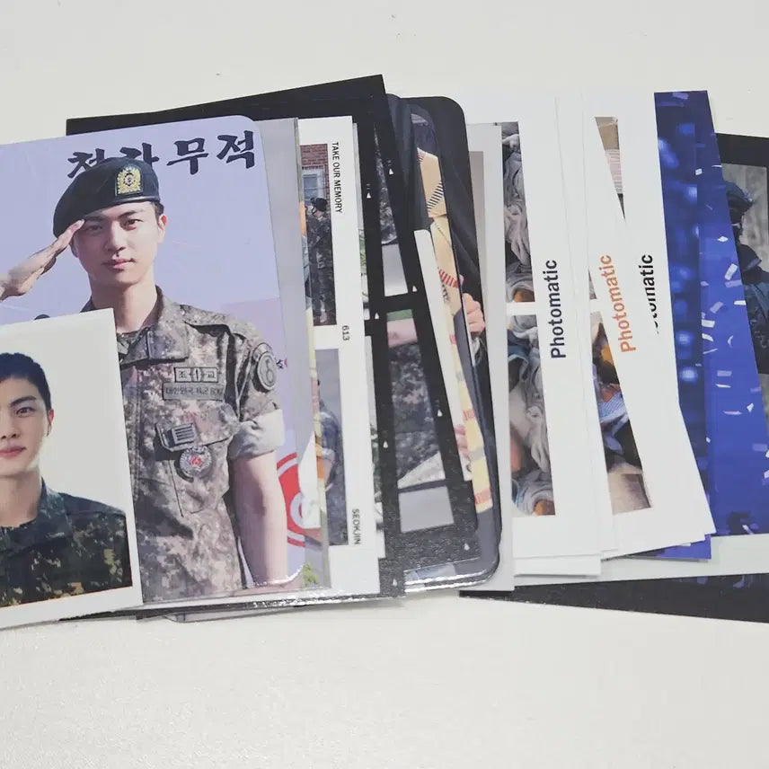 [BUNJANG] BTS Jin Military Photocard and Photomatic Goods Set / 방탄소년단 진 군대 포토카드 및 포토매틱 굿즈 세트