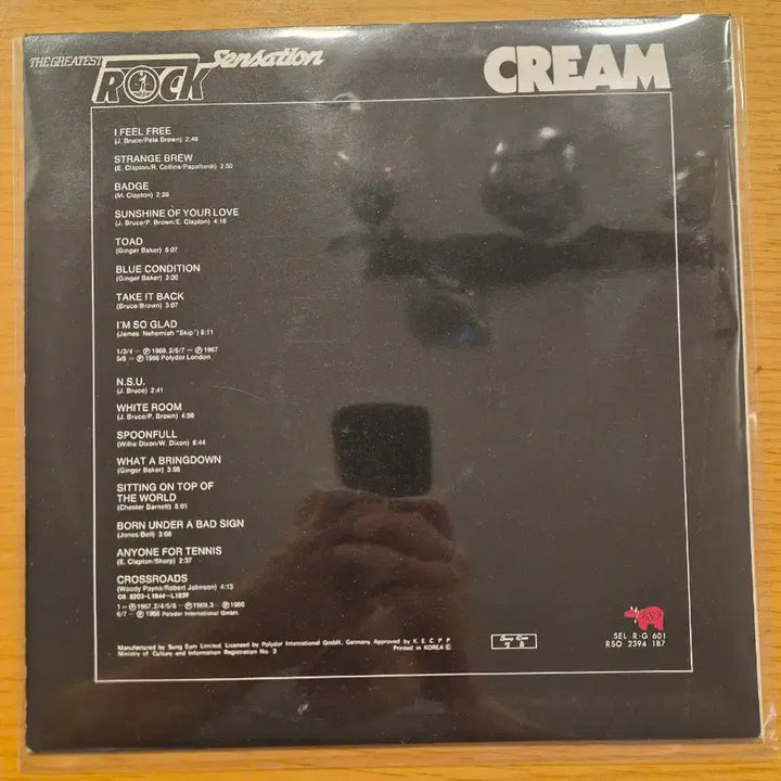 [BUNJANG] Cream LP / cream lp