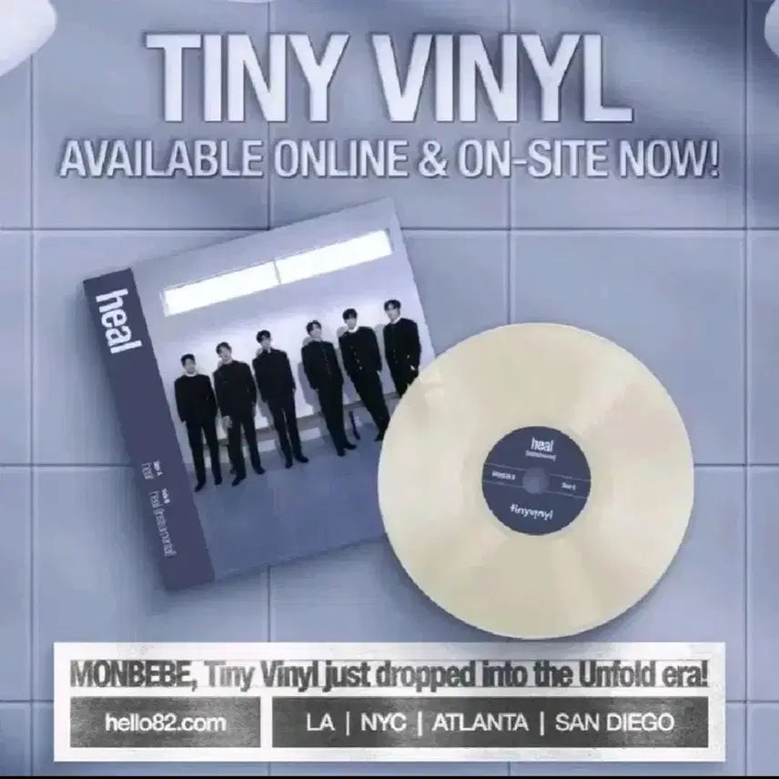 [BUNJANG] Monsta X Unfold Mini LP Vinyl Sealed + N’eRD Photocard Hyungwon / 몬스타엑스 언폴드 미니 lp 바이닐 미개봉+너드포카 형원