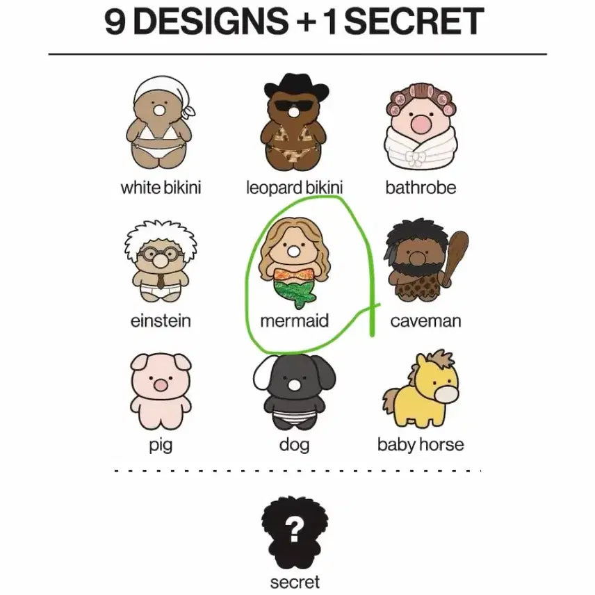 [BUNJANG] Cumo Mermaid Character Mystery Doll Keychain / cumo 쿠모 미스테리 랜덤 인형 키링 머메이드 인어