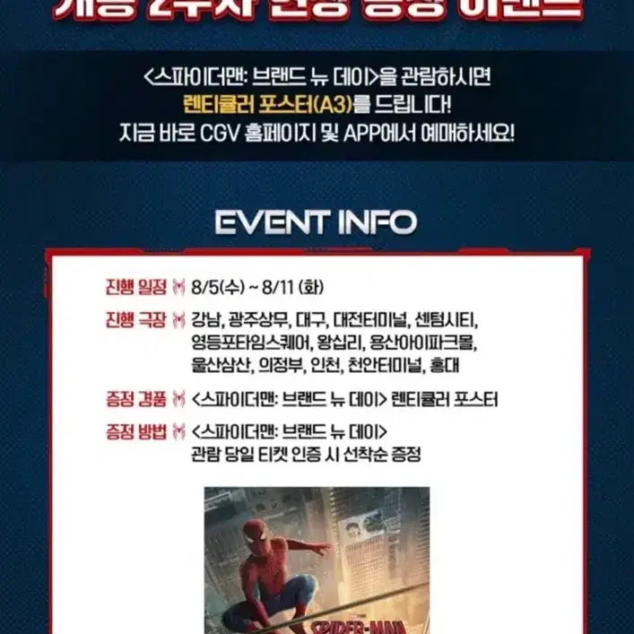 [BUNJANG] Spider-Man Brand New Day Lenticular Poster / 스파이더맨 브랜드 뉴 데이 렌티큘러 포스터