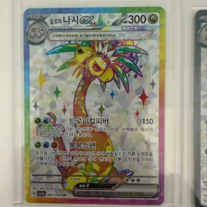 [BUNJANG] Pokemon Alola Ninetales ex SR / 포켓몬 카드 알로라 나시 ex Sr
