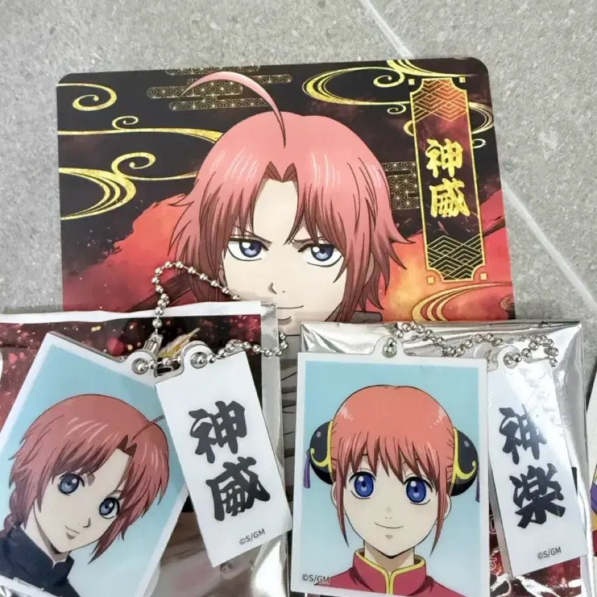 [BUNJANG] Gintama Yoshiwara Burning Night Acrylic Keychain Bundle (Kamui &amp; Kagura) / 은혼 요시와라 대염상 팝업 특전 카무이 카구라 일괄 키링 아크릴