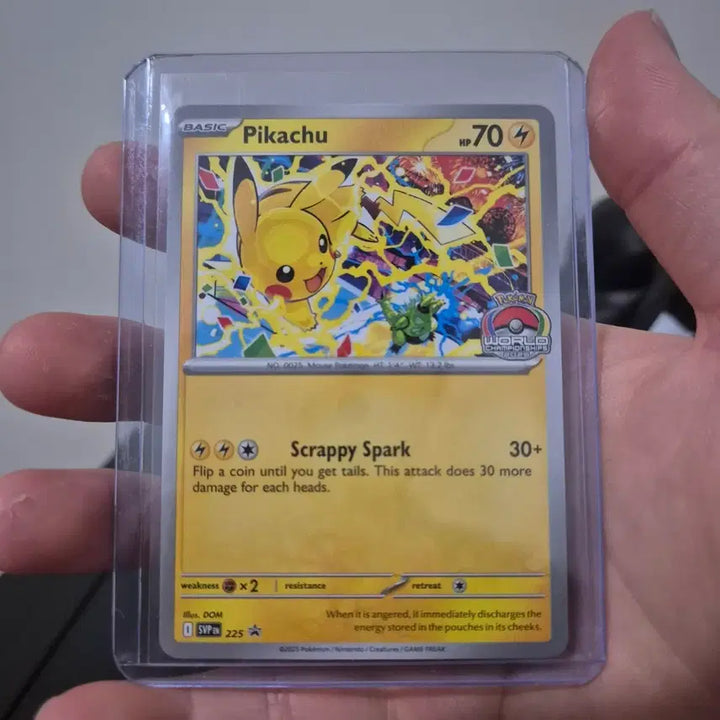 [BUNJANG] Pikachu Promo 2025 World Championships Card / 피카츄 프로모 2025 월드 챔피언쉽