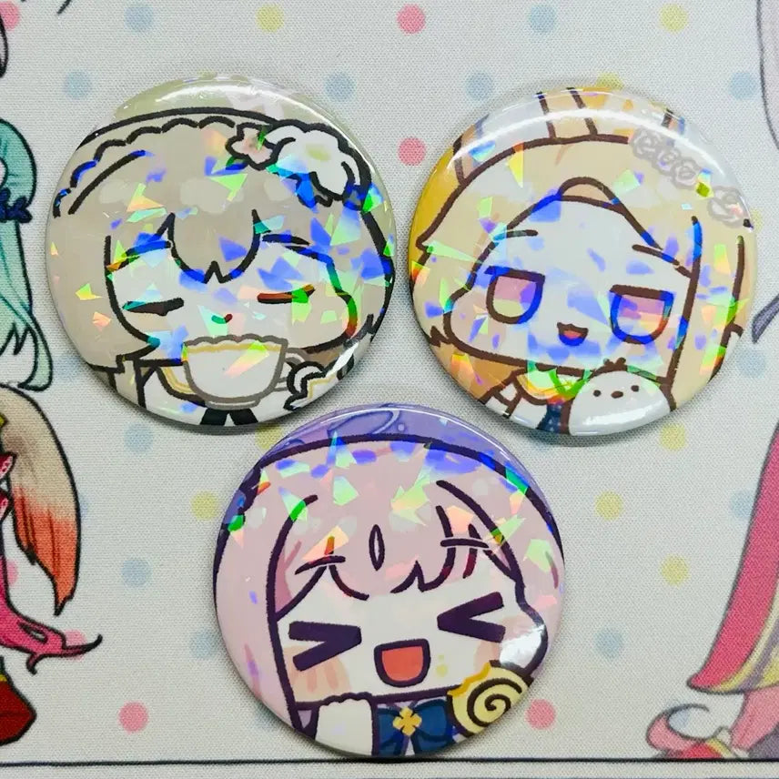 [BUNJANG] Blue Archive Teatime Badge Bundle Mika/Nagisa/Seia / 블루아카이브 티파티 뱃지 일괄 미카/나기사/세이아