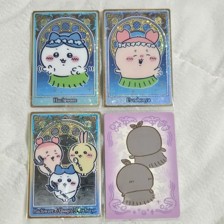 [BUNJANG] Chiikawa Mermaid Island Wafer Card Hachiware Crab Bundle Set / (일괄) 치이카와 인어섬 웨하스 카드 하치와레 카니
