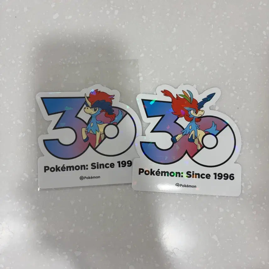 [BUNJANG] Pokemon 30th Anniversary Sticker Keldeo Set / 포켓몬스터 30주년 스티커 케르디오+각오 케르디오 세트