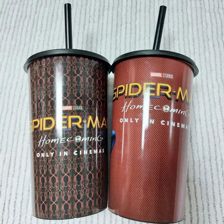 [BUNJANG] Spider-Man: Homecoming Plastic Tumbler Set (2 Pieces) / 스파이더맨 홈커밍 굿즈