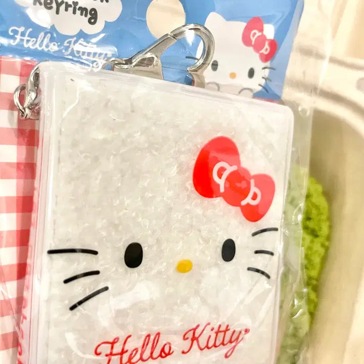 [BUNJANG] Sanrio Hello Kitty Fuzzy Notebook Keychain / 산리오 헬로키티 뽀글이 수첩 키링