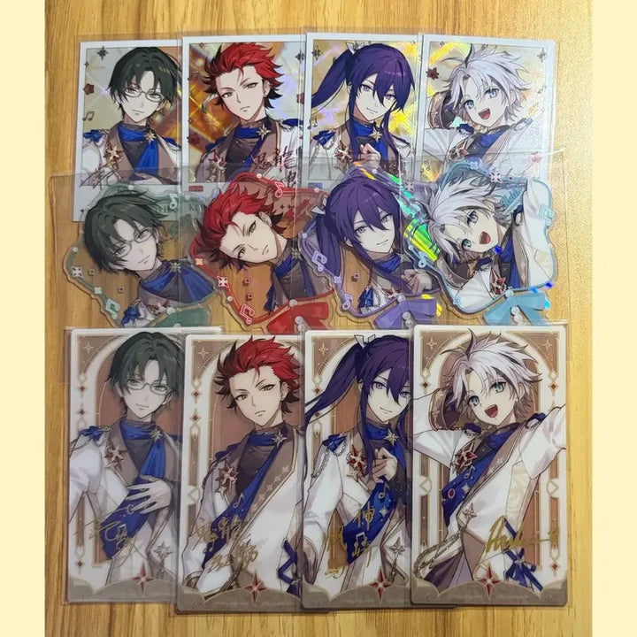 [BUNJANG] Ensemble Stars! Spotlight on Stage Polaroid Theme Clear Card - Kaito, Kuro, Soma, Ibuki (Crimson Moon) / 앙스타 스포트라이트 온 스테이지 폴라 폴라로이드 테마 클리어 카드 드림 클카 홍월 케이토 쿠로 소마 이부키