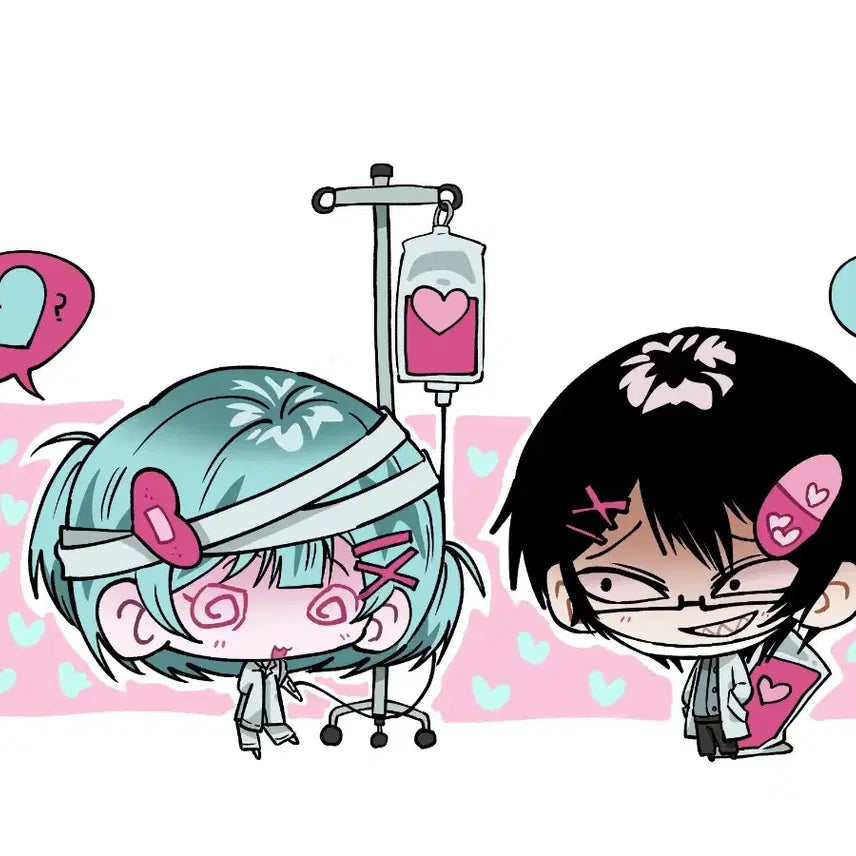 [BUNJANG] SD 2-Person Custom Illustration Commission / SD 2인 페어 고정틀 그림커미션