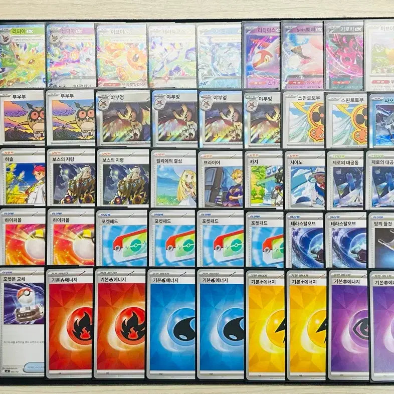 [BUNJANG] Pokemon Cards Eeveelutions Deck with Sleeves and Deck Case / 포켓몬카드 이브이즈덱 슬리브+덱케이스 포함