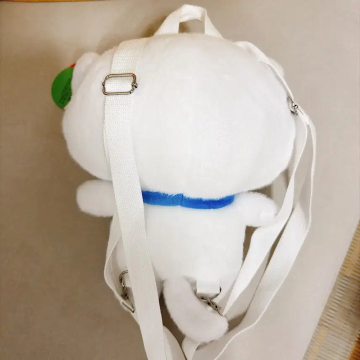[BUNJANG] Crayon Shin-chan White Dog (Shirono) Plush Bag - New / [미사용/새상품] 짱구는못말려 흰둥이 인형 가방