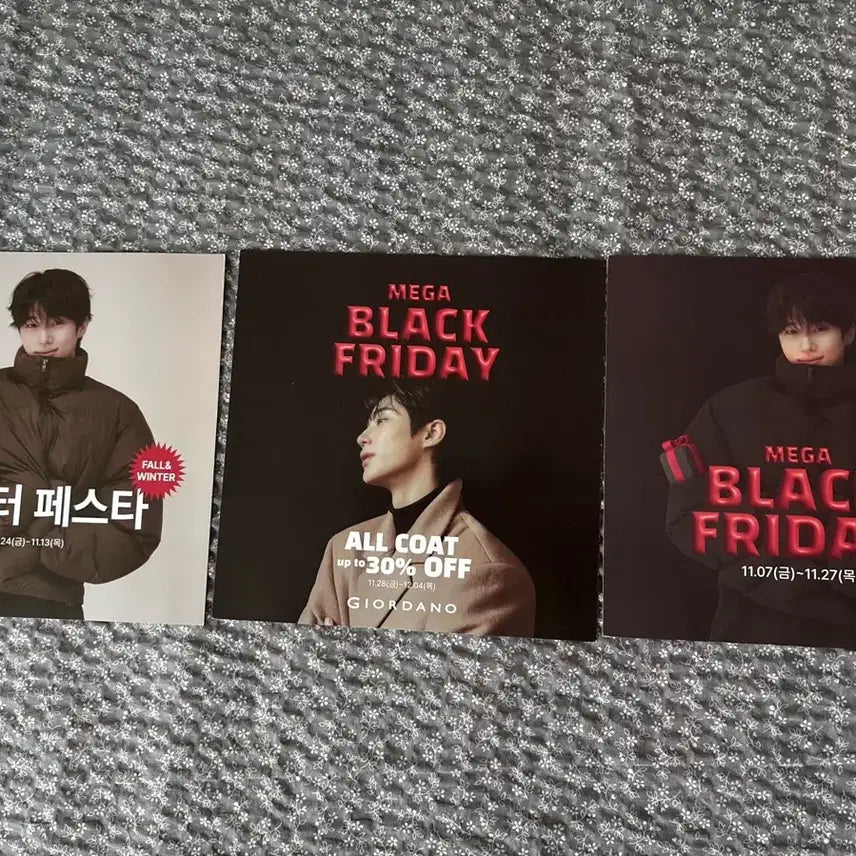 [BUNJANG] Giordano Byun Woo Seok Store Display Poster / 지오다노 변우석 매장용 전단,포스터