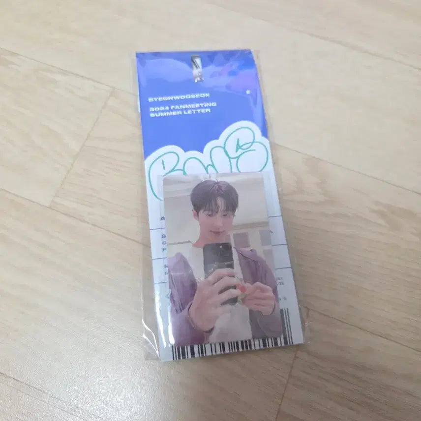 [BUNJANG] Byeon Woo Seok Official Goods Keyring with Photocard / 변우석 키링 공식굿즈