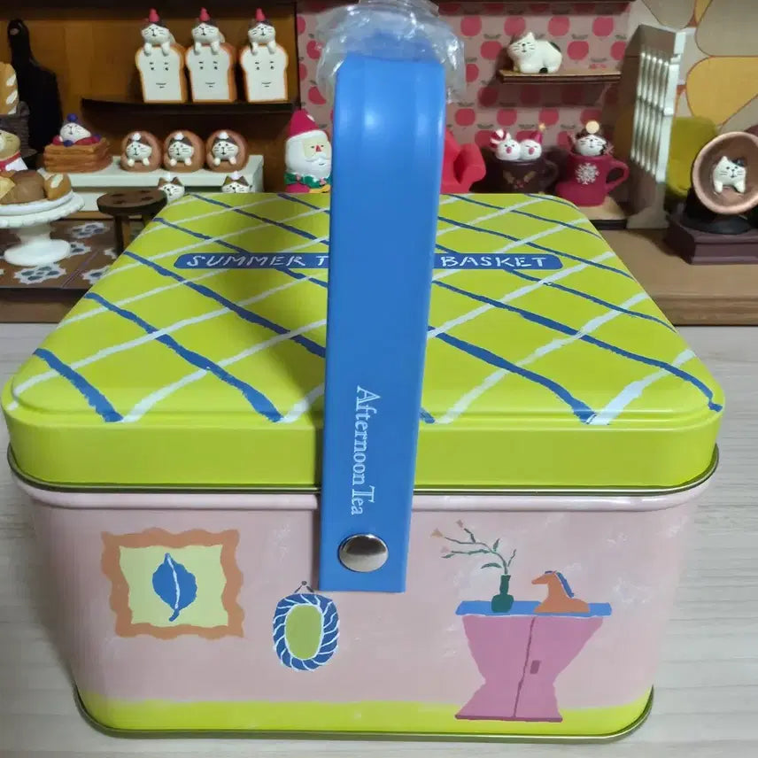 [BUNJANG] Afternoon Tea Time Basket Tin Case / 일본  애프터눈티 티타임 바스켓 틴케이스 (2026)
