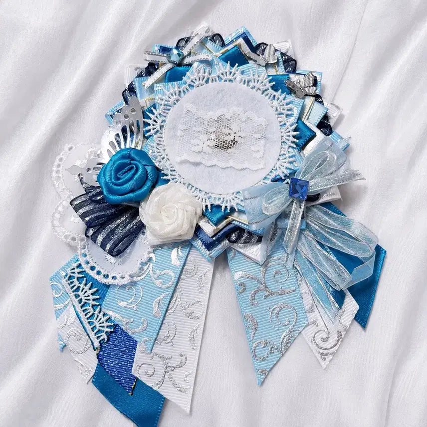 [BUNJANG] Handmade Rosette Can Badge Holder for Ita Bag / 58~75mm 로제트 / 캔뱃지 홀더 / 이타백 꾸미기 / 핸드메이드
