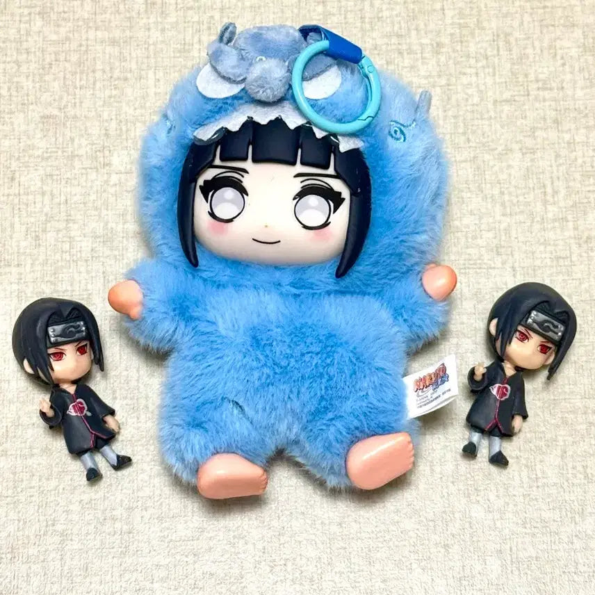 [BUNJANG] Naruto Itachi &amp; Hinata Plush Keychain &amp; Figure Bundle / naruto 이타치 나루토 휴우가 히나타 털옷 인형뽑기 키링피규어 일괄