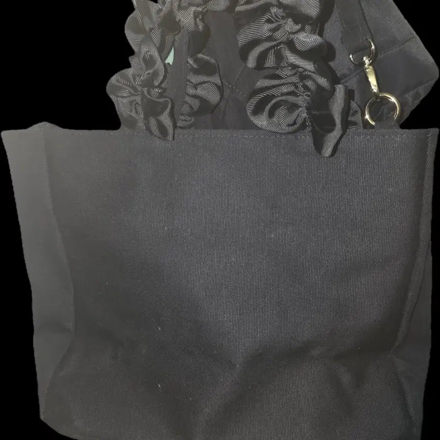 [BUNJANG] Jakamart Hand Frill A4 Ita Bag - Black / 자카마트 핸드프릴 A4 블랙 검정 이타백