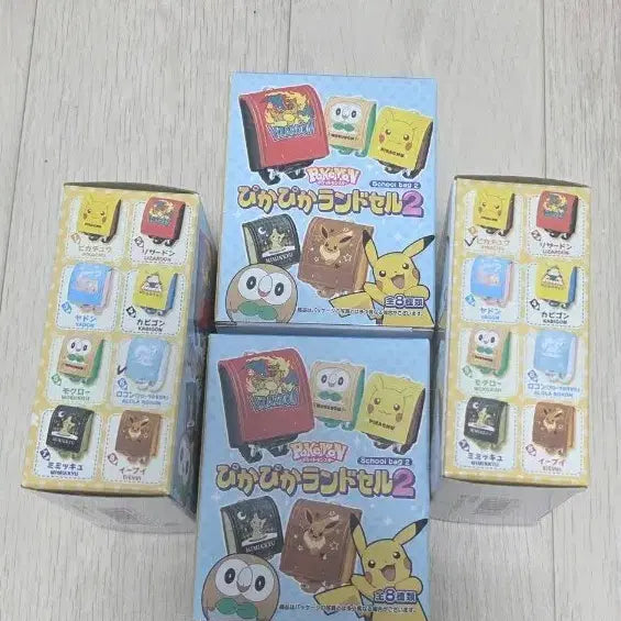 [BUNJANG] Pokemon School Bag Season 2 Miniature Bag Set (4 Types) / 포켓몬 스쿨백 시즌 2 4종 일괄 미니어처가방
