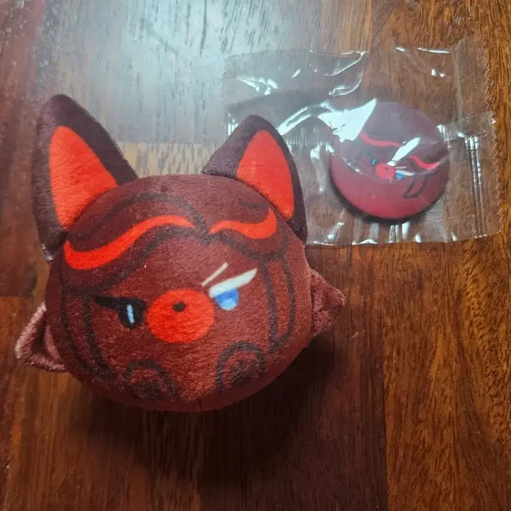 [BUNJANG] Cookie Run: Kingdom Velvet Cake Cookie Plush &amp; Badge Set / 쿠킹덤 벨벳케이크맛 쿠키 인형