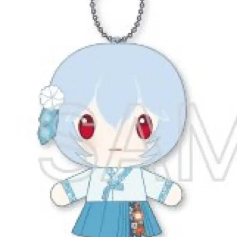 [BUNJANG] Evangelion Exhibition Korean Original Hanbok Mascot Plush Doll Rei / 에반게리온 전시회 한국 오리지널 MD 한복 마스코트 인형 레이