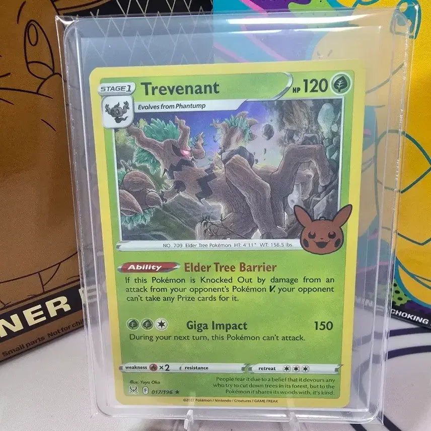 [BUNJANG] Pokemon Card Trevenant 017/196 English Version Trick or Trade Halloween Stamp / 포켓몬카드 대로트 017/196 영문판 트릭 오어 트레이드 할로윈 스탬프