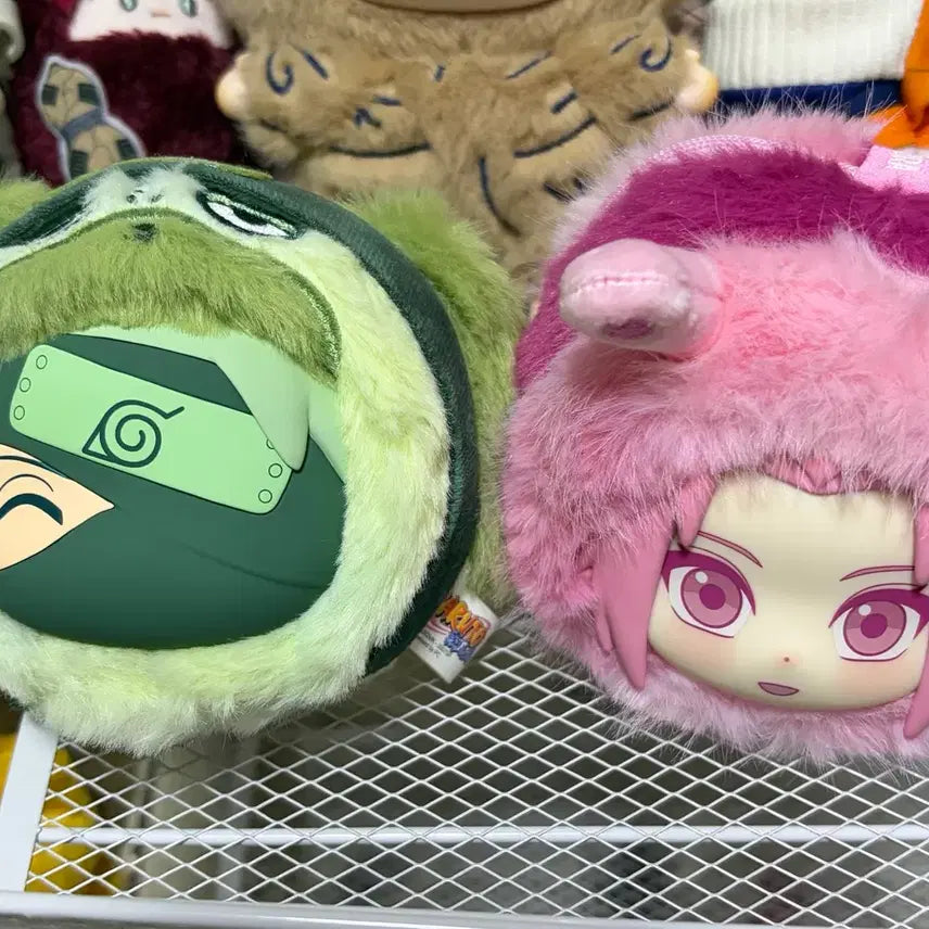 [BUNJANG] Naruto Sakura Kakashi Earphone Case Plush Set / 나루토 eaki 사쿠라 카카시 이어폰케이스 인형