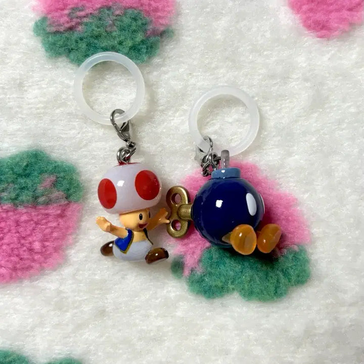 [BUNJANG] Super Mario Toad Bomb-Headed Mesirushi Gacha Keychain Bundle Set / 일괄) 슈퍼마리오 키노피오 폭탄병 메지루시 가챠 키링 양도