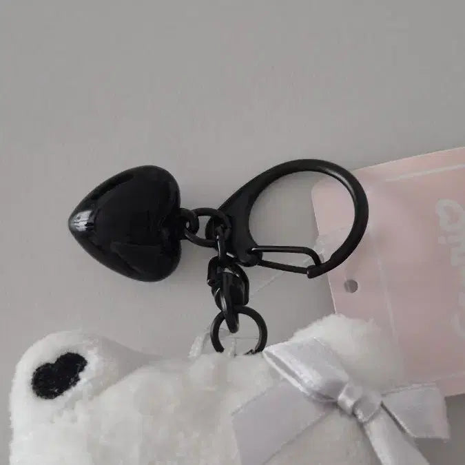 [BUNJANG] Sanrio Hello Kitty Black Dress Doll Heart Charm / 새상품 산리오 키티 블랙드레스 인형 하트 키링