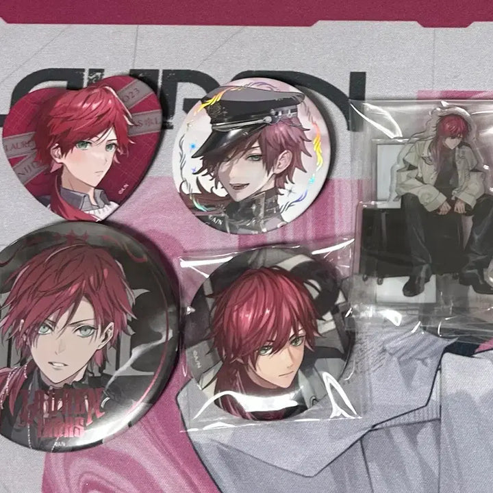 [BUNJANG] Nijisanji Lauren Can Badge &amp; Acrylic Bundle Set Nijiholic White Day Nijidatoka / 일괄 니지산지 로렌 캔뱃지 아크릴 니지홀릭 화이트데이 니지다토카