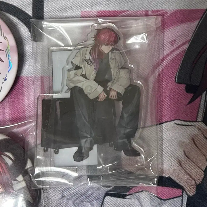 [BUNJANG] Nijisanji Lauren Can Badge &amp; Acrylic Bundle Set Nijiholic White Day Nijidatoka / 일괄 니지산지 로렌 캔뱃지 아크릴 니지홀릭 화이트데이 니지다토카