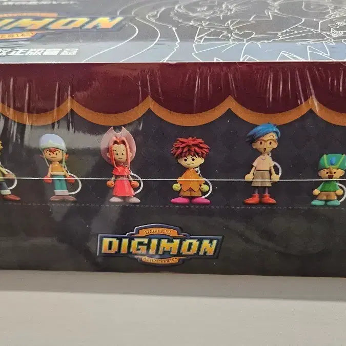 [BUNJANG] Digimon Wooden Doll Keychain Set / 디지몬 목각 인형 키링