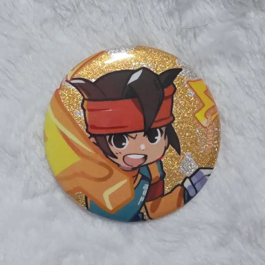 [BUNJANG] Inazuma Eleven Victory Road Special Move Glitter Can Badge - Mamoru Endou / 이나즈마 일레븐 빅토리로드 필살기 글리터 캔뱃지 강수호 엔도 마모루 굿즈