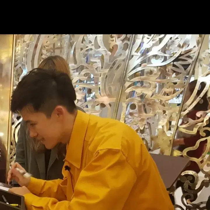 [BUNJANG] HeoPop Autographed Yellow T-Shirt / 허팝파워 허팝 친필 싸인 티셔츠