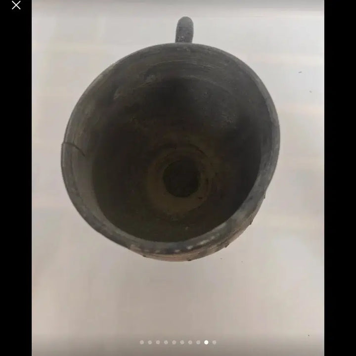 [BUNJANG] Antique Silla Dynasty Style Pottery Cup (Ship-shaped with Handle) / 골동품/삼국시대 양식 토기 잔 (파수부 배형토기)