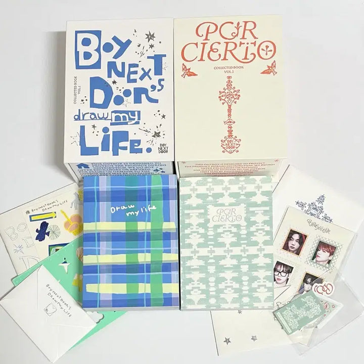 [BUNJANG] BOYNEXTDOOR Collect Book Set 1 &amp; 2 Bundle Set / (일괄) 보넥도 보이넥스트도어 콜북 콜렉트북 1, 2 세트 포카