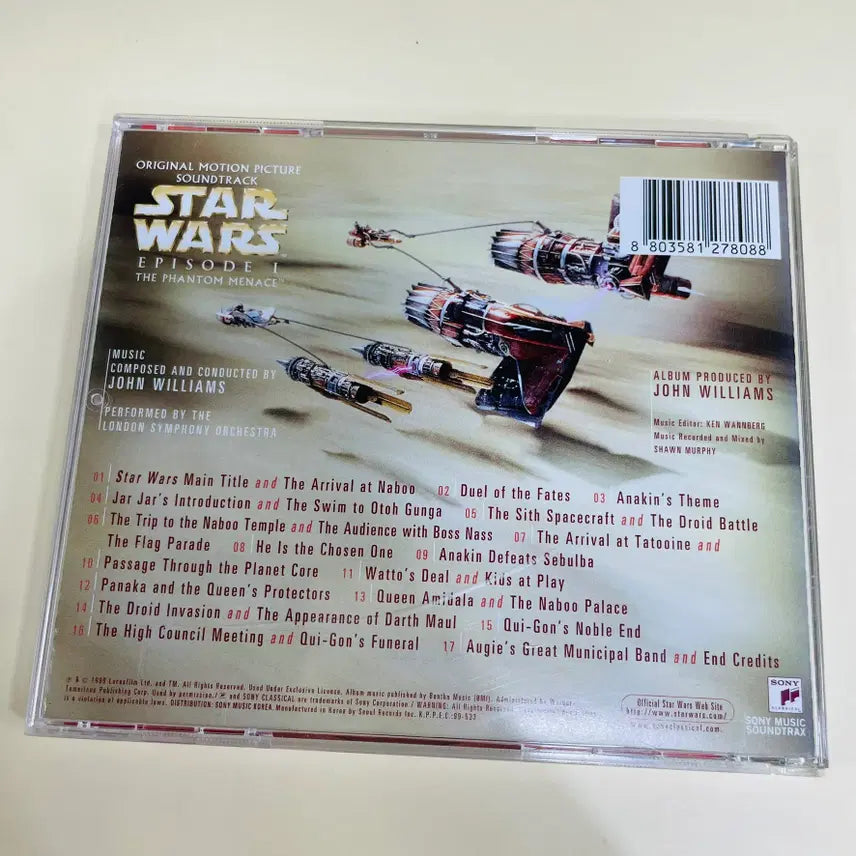 [BUNJANG] Star Wars Episode I: The Phantom Menace Original Motion Picture Soundtrack / [중고음반/CD] 스타워즈 Star Wars: Episode I - The Phantom Menace 영화음악 OST