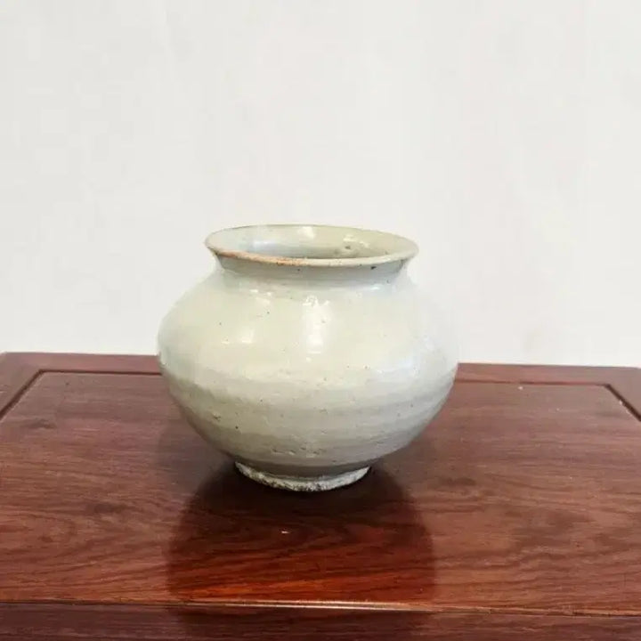 [BUNJANG] Joseon Dynasty Gochang Kiln White Porcelain Jar (Cha-ho) Vase / 조선시대 고창가마 백자 호