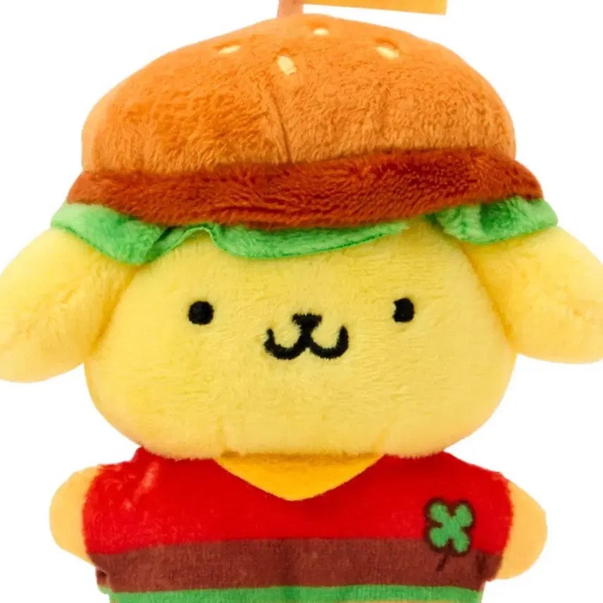 [BUNJANG] Sanrio Pompompurin Hamburger Mascot Charm / 산리오 신상 폼폼푸린 햄버거 마스코트